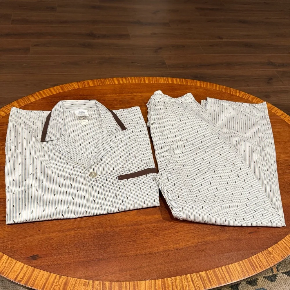 Vtg Manchester PCA Sleepwear Set Sz B Medium‎ Pajama Set Dead Stock Cotton Blend
